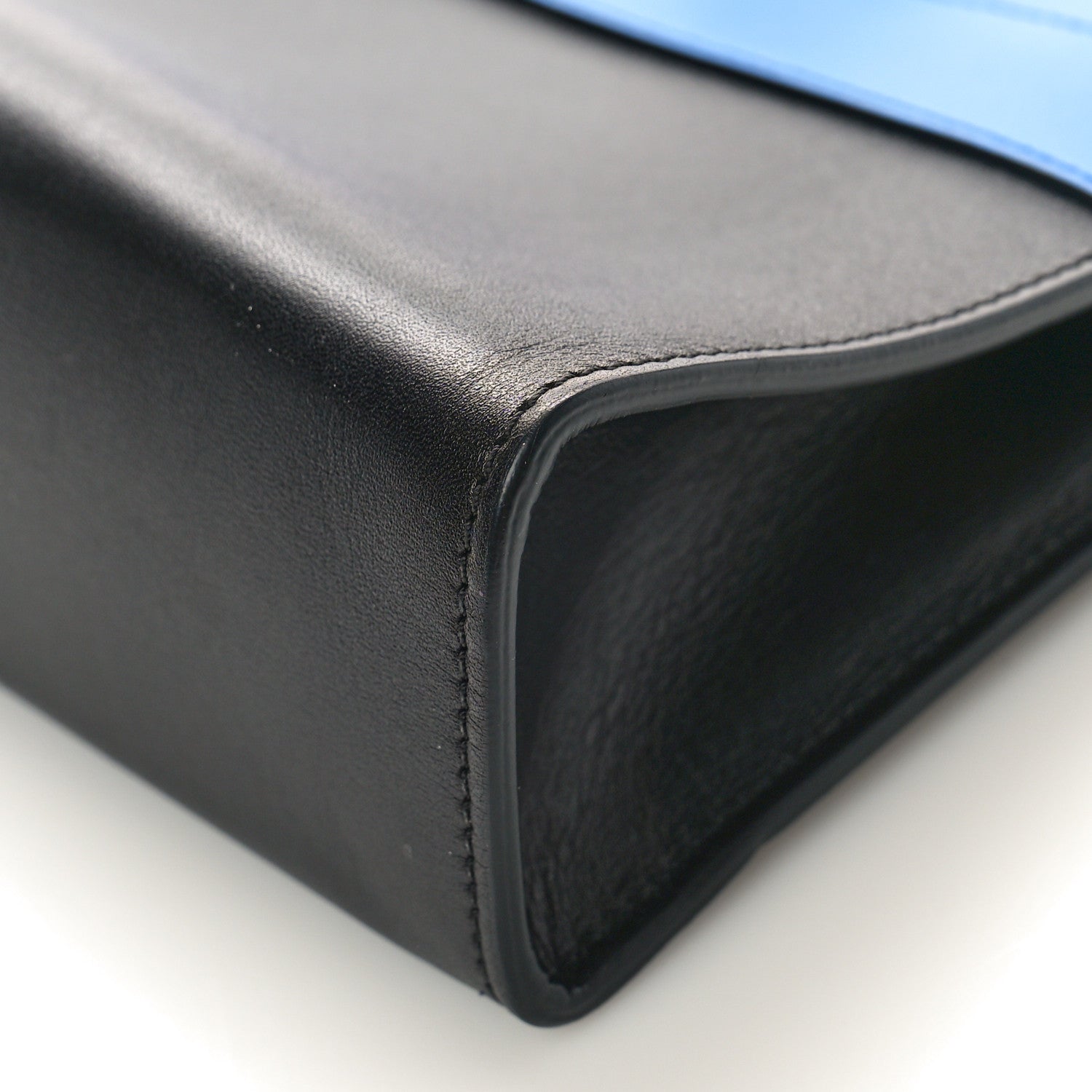 Louis Vuitton Calfskin City Steamer Clutch Black Bleu 8 of 11