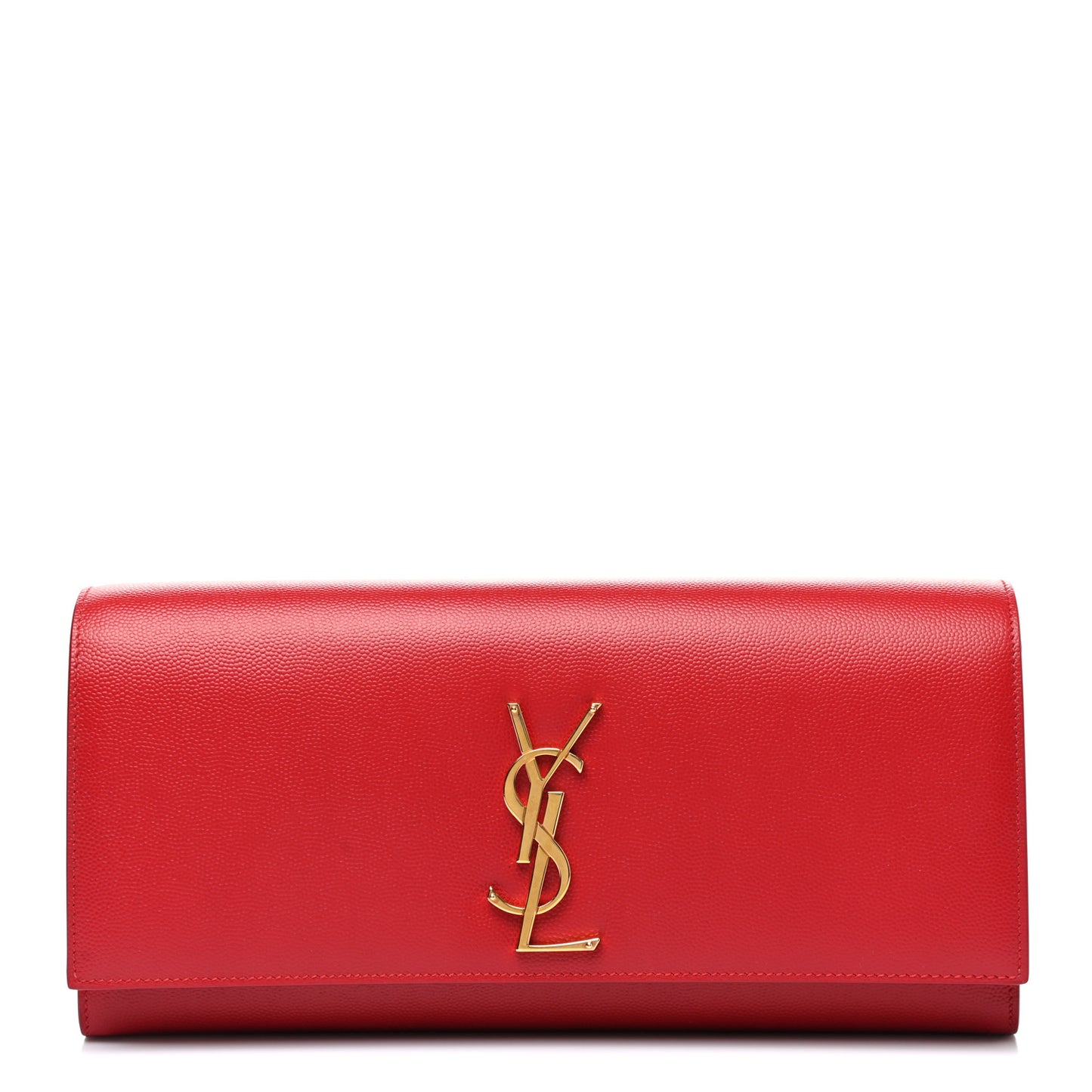 Calfskin Classic Monogram Cassandre Clutch Rouge Orient