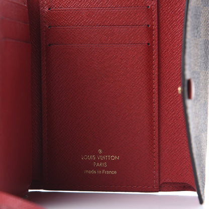 Louis Vuitton Damier Ebene Victorine Wallet Red 8 of 9