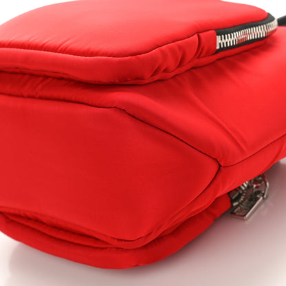 Prada Tessuto Nylon Pocket Small Cargo Tote Rosso Black 8 of 8
