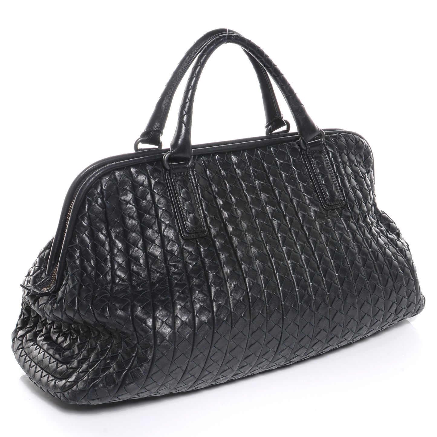 Nappa Intrecciato New Bond Satchel Nero Black