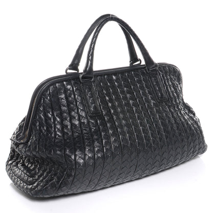 Bottega Veneta Nappa Intrecciato New Bond Satchel Nero Black 3 of 8