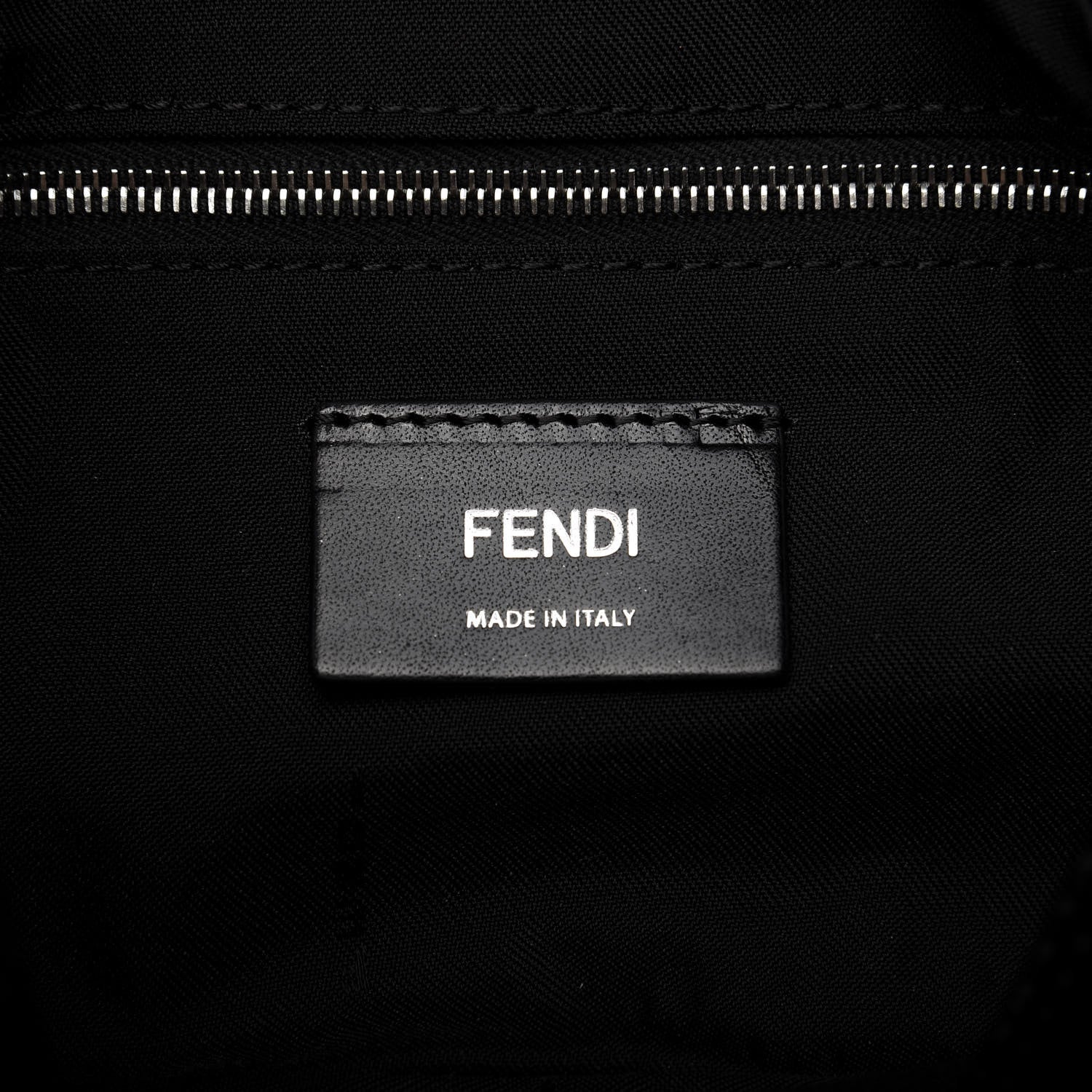 Fendi Recycled Nylon Vitello Grace Light Pequin Logo Puffer Belt Baguette Bag Black Sunflower 8 of 9