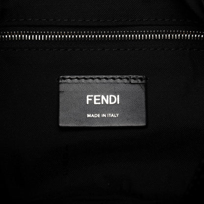 Fendi Recycled Nylon Vitello Grace Light Pequin Logo Puffer Belt Baguette Bag Black Sunflower 8 of 9