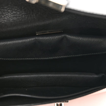 Prada Saffiano Lux Sound Clutch Pink Black 5 of 8