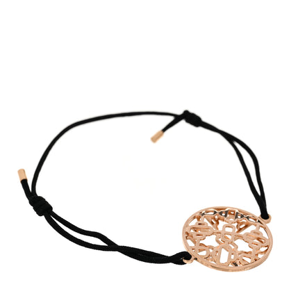 Hermes 18K Rose Gold Chaine d'Ancre Passerelle Cord Bracelet 1 of 3