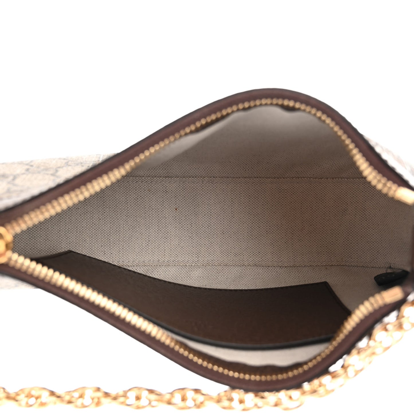 GG Supreme Monogram Textured Dollar Calfskin Web Small Ophidia GG Handbag Beige Ebony New Acero