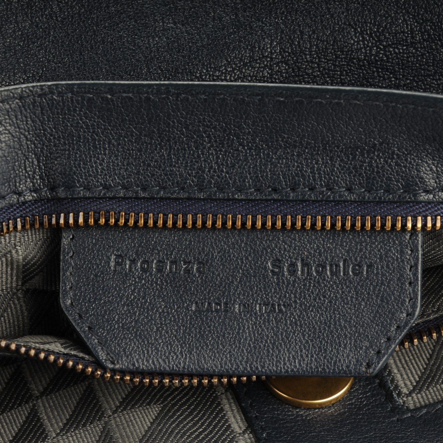 Proenza Schouler Lambskin Medium PS1 Satchel Midnight 6 of 7