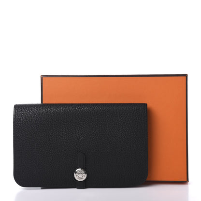 Hermes Togo Dogon Duo Wallet Black 10 of 10