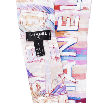Chanel Silk Twill Slim Bandeau Scarf Rose 4 of 4