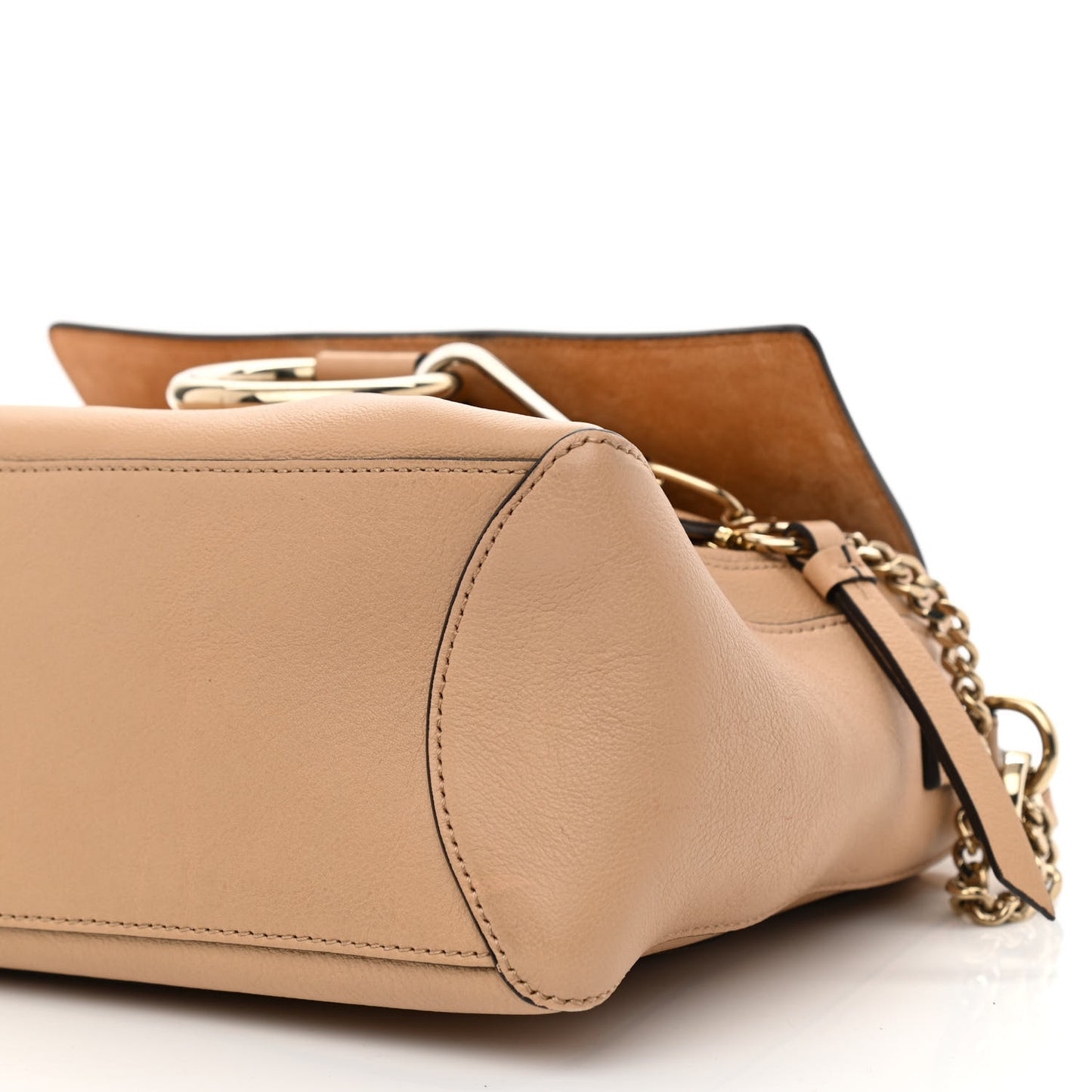 Calfskin Small Faye Day Shoulder Bag Blush Nude
