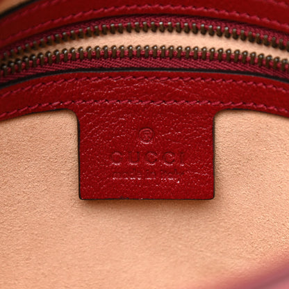 Gucci New Sakai Calfskin Lux Small Dahlia Messenger Shoulder Bag New Cherry Red 6 of 11