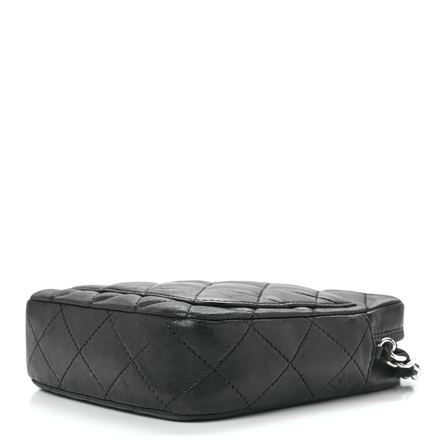 Lambskin Quilted Crossbody Black