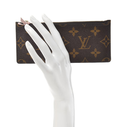 Louis Vuitton Monogram Josephine Wallet Zippered Insert Rose Ballerine 2 of 7