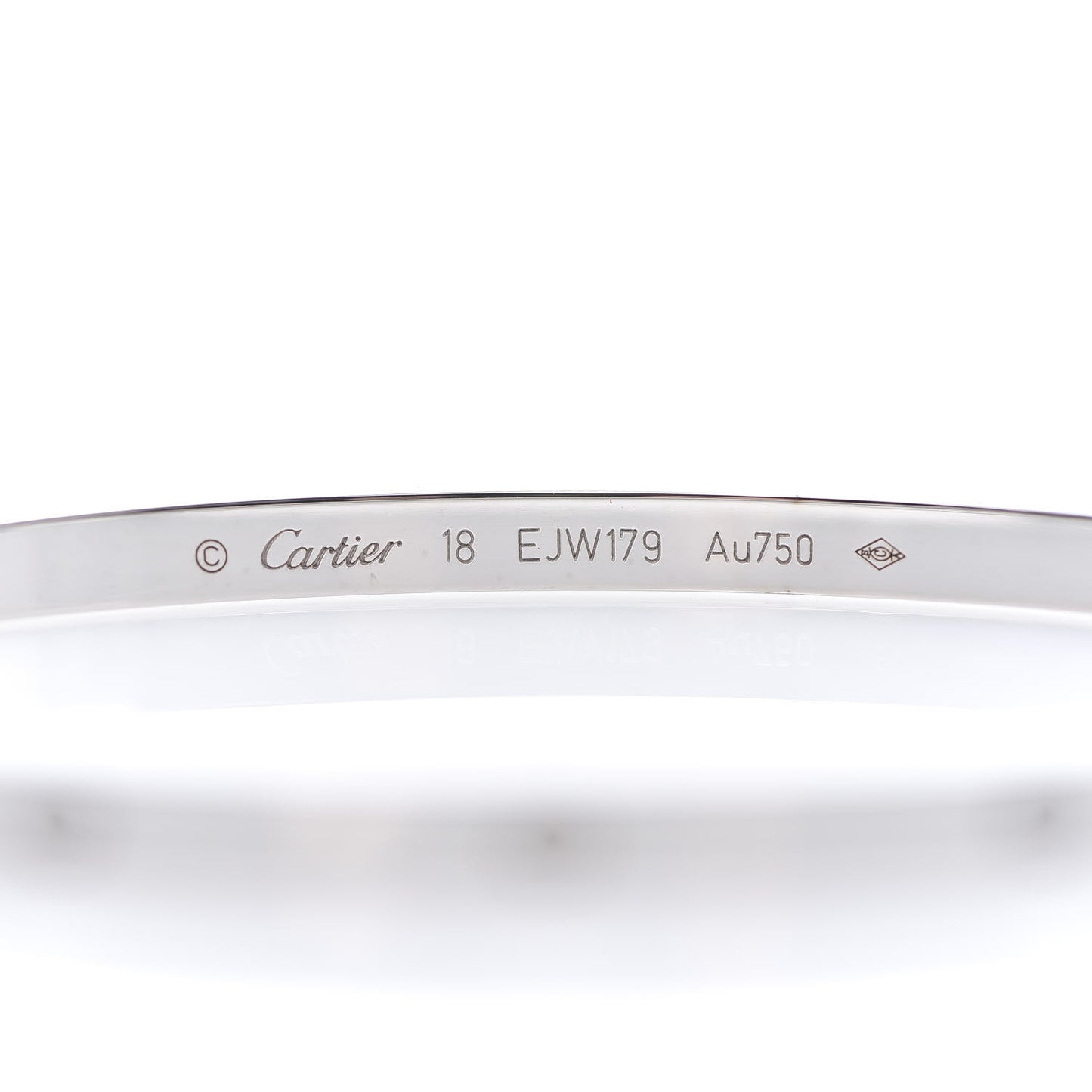 18K White Gold Small LOVE Bracelet 18