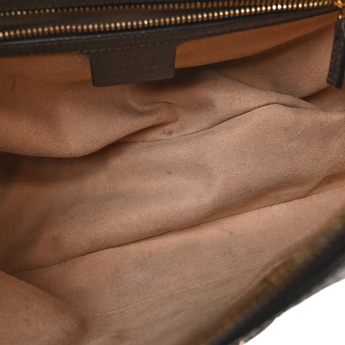 GG Supreme Monogram Web Small Ophidia Top Handle Shoulder Bag Brown