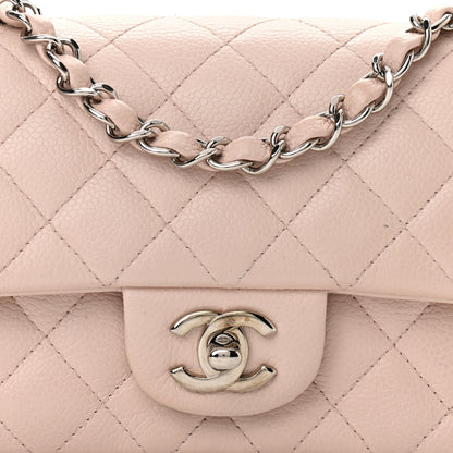 Chanel Caviar Quilted Mini Rectangular Flap Light Pink 8 of 10