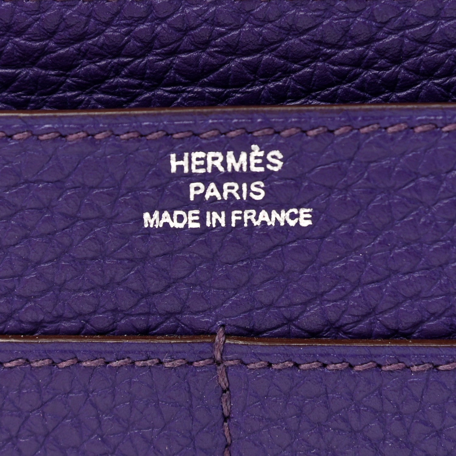 Hermes Togo Dogon Duo Wallet Iris 7 of 8
