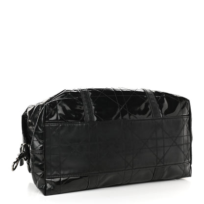Christian Dior Vinyl Cannage Duffle Black 4 of 11