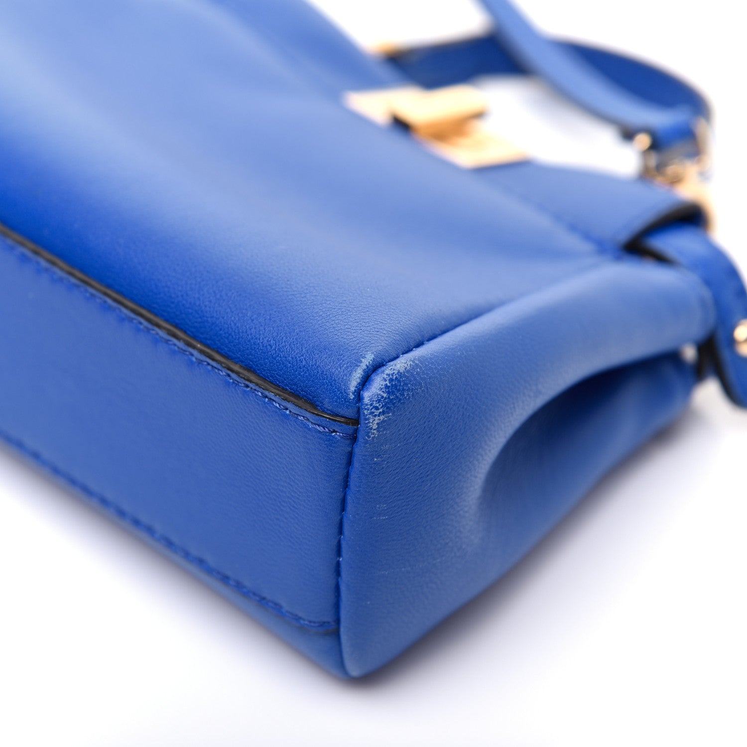 Fendi Nappa Micro Peekaboo Iconic Satchel Bluette 20 of 24