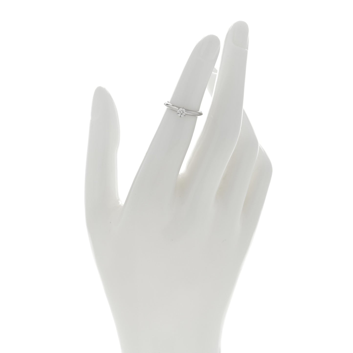 Platinum Diamond .18ct Solitaire Engagement Ring 45 3.25