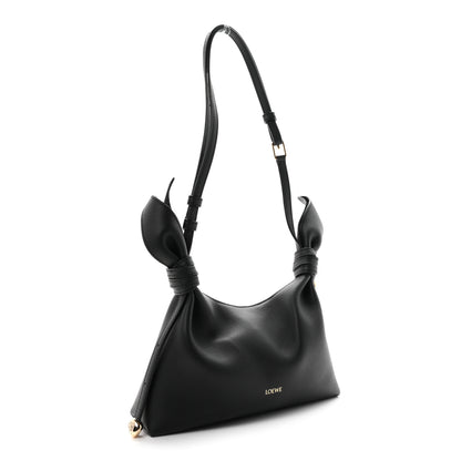 Loewe Smooth Calfskin Mini Scarf Shoulder Bag Black 3 of 10