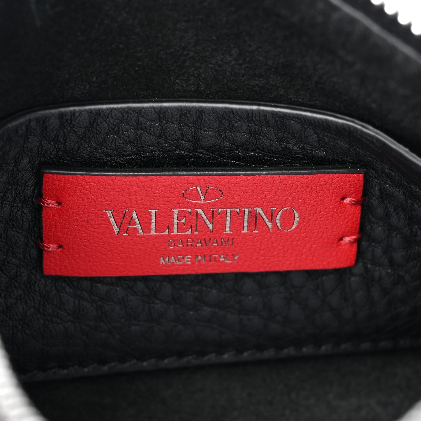VALENTINO GARAVANI Pebbled Calfskin Small Rockstud Flip Lock Shoulder Bag Black