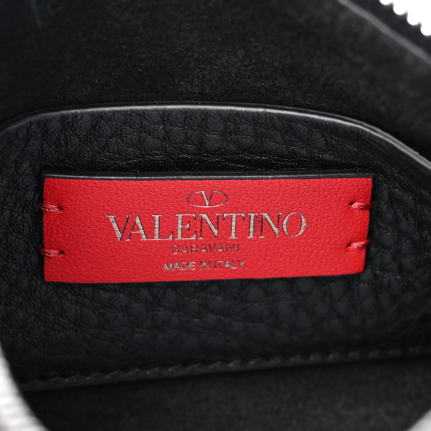 Valentino Garavani VALENTINO GARAVANI Pebbled Calfskin Small Rockstud Flip Lock Shoulder Bag Black 6 of 9