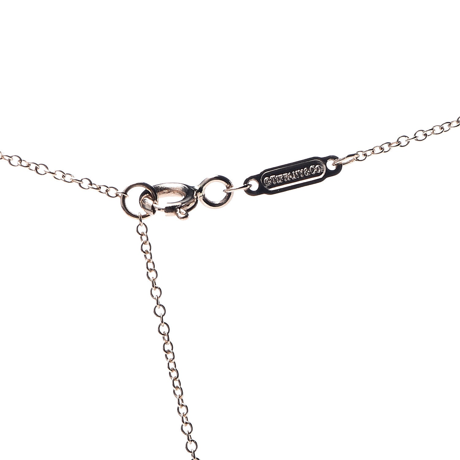 Tiffany 18K Rose Gold Small T Smile Pendant Necklace 3 of 5