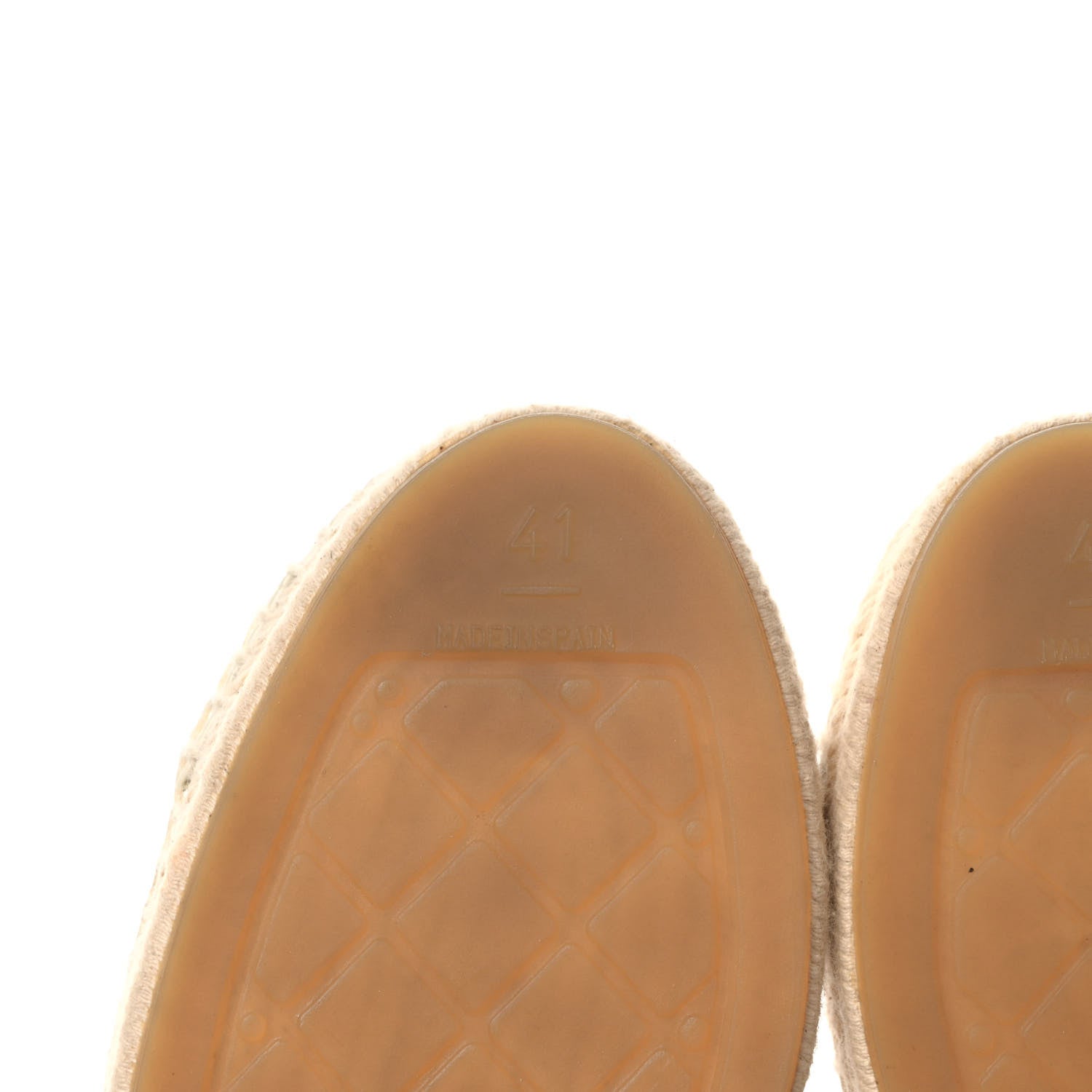 Chanel Macrame Patent CC Espadrilles 41 Beige Ivory 8 of 9