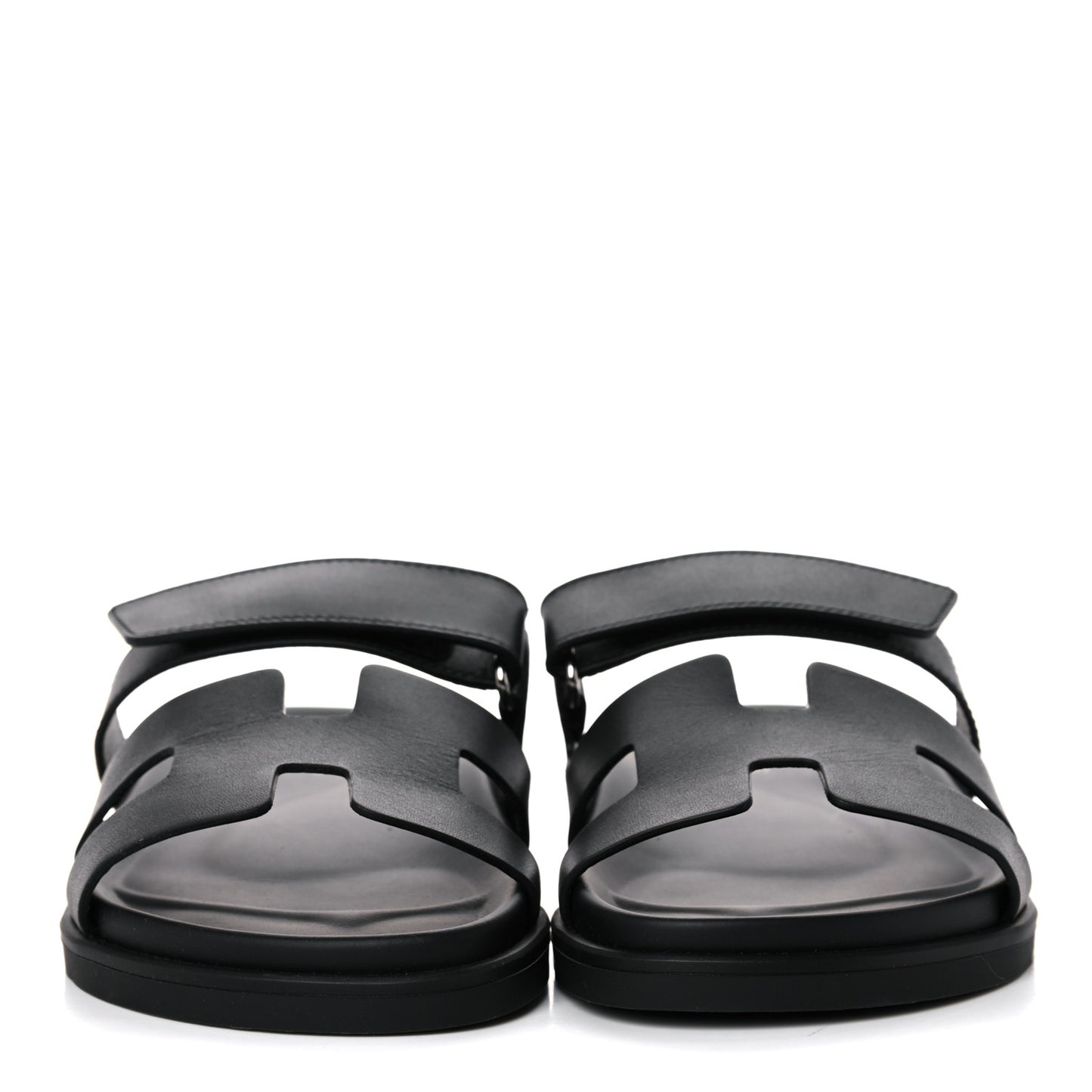 Calfskin Womens Chypre Sandals 37.5 Black