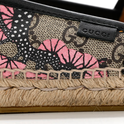 Gucci GG Supreme Monogram Bengal Espadrilles 36.5 Beige Crop Pink 14 of 17