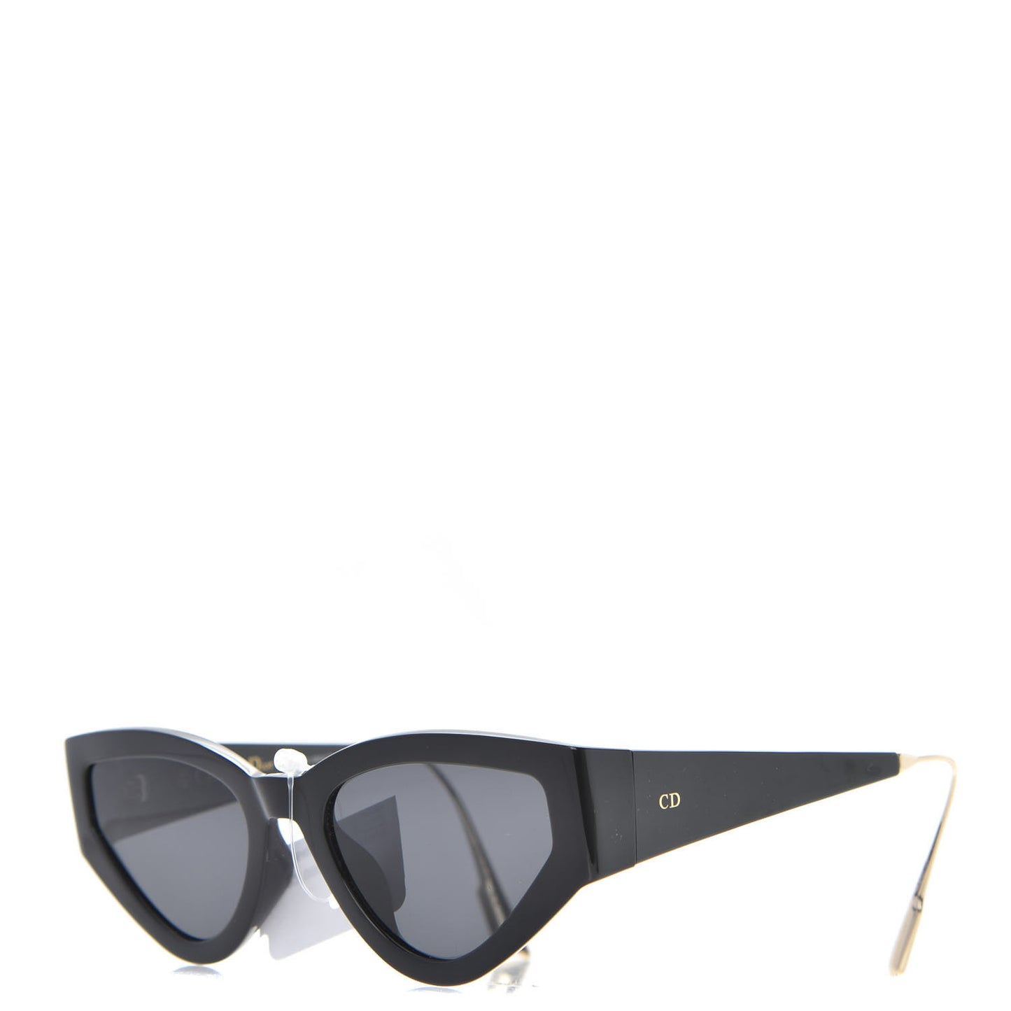 Acetate Cat Style Dior 1 Sunglasses Black