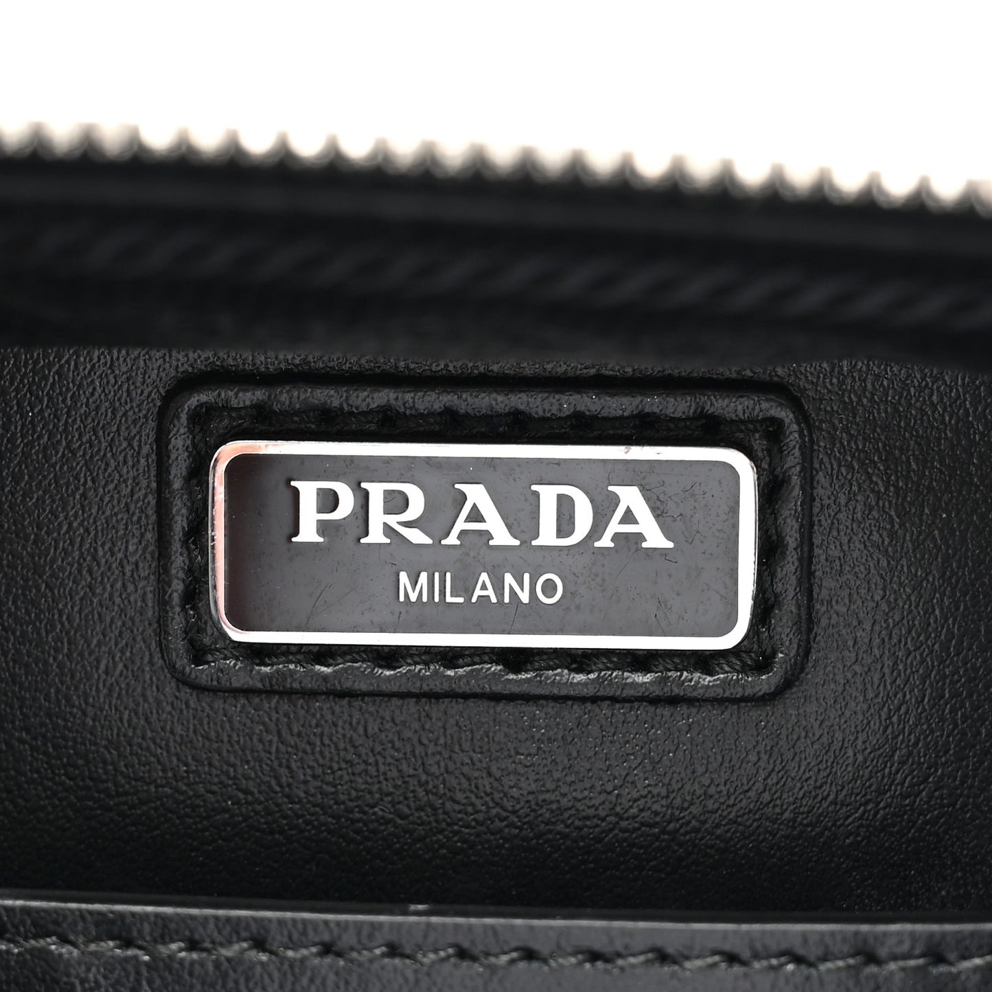 Spazzolato Medium Brique Crossbody Bag White