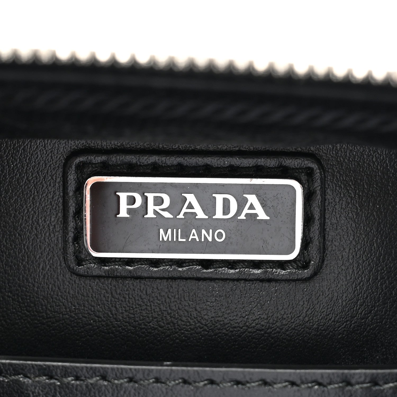 Prada Spazzolato Medium Brique Crossbody Bag White 6 of 11