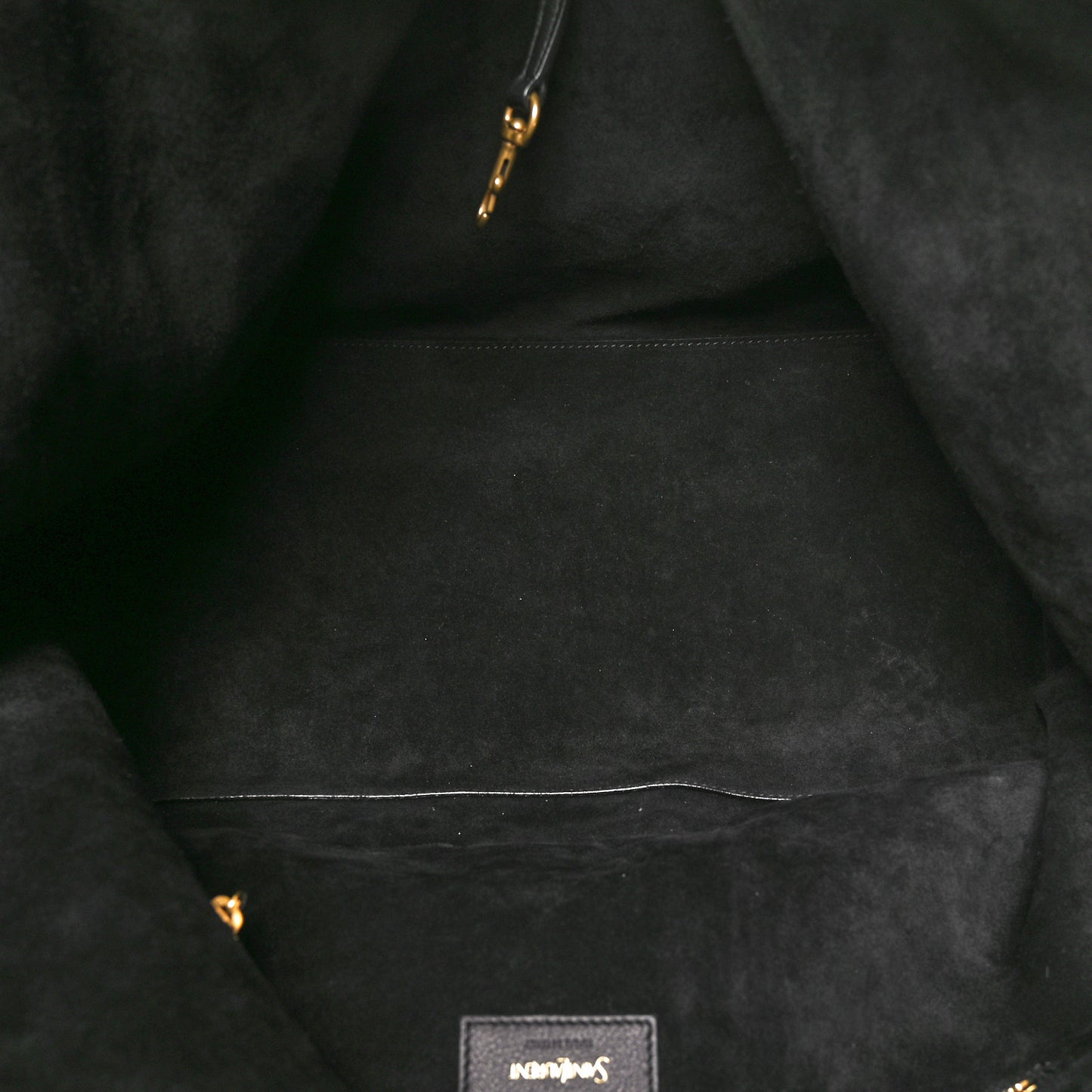 Calfskin Y Tote Black