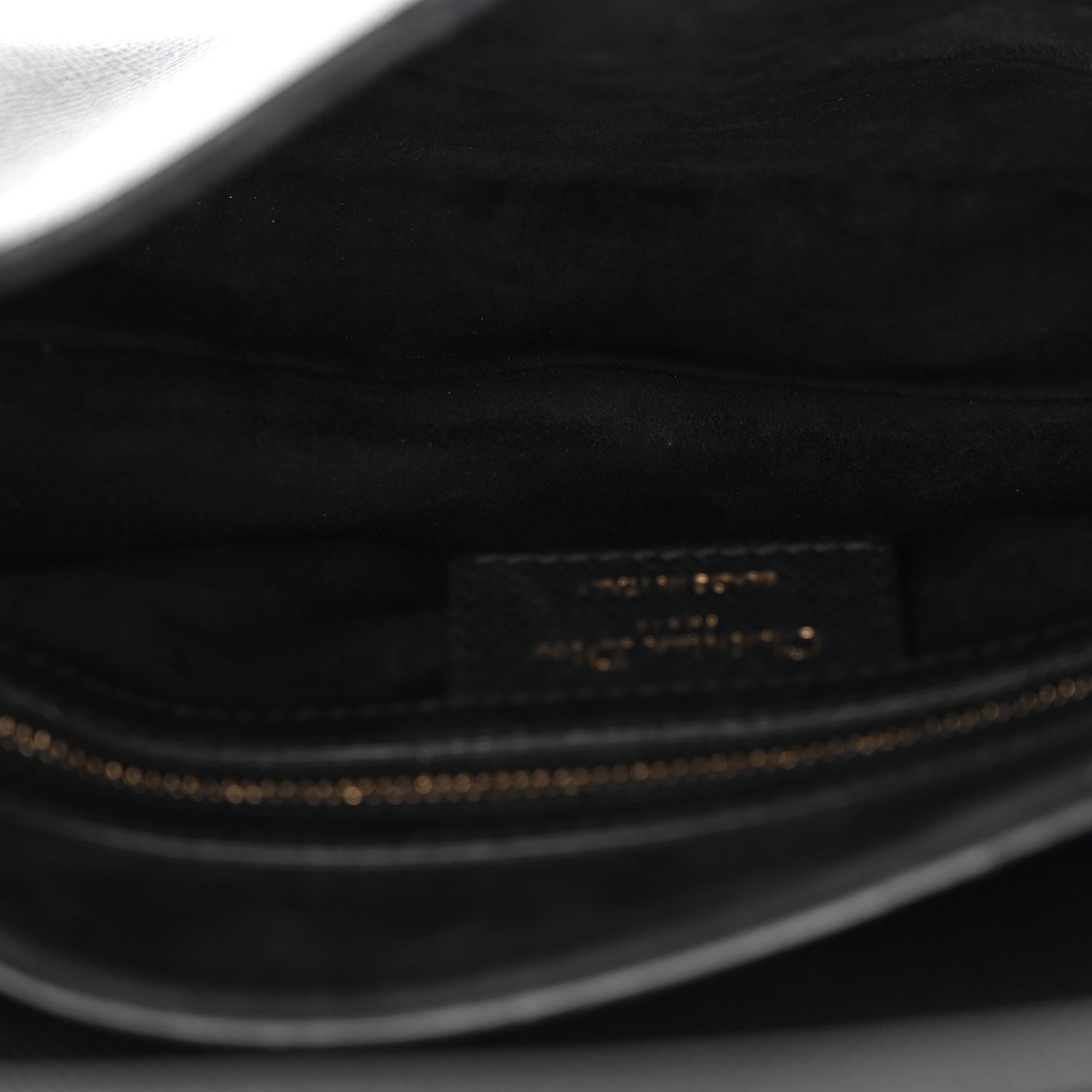 Christian Dior Grained Calfskin Saddle Bag Black 5 of 10
