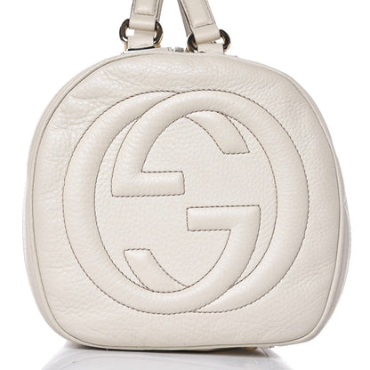 Gucci Pebbled Calfskin Medium Soho Boston Off White 19 of 21