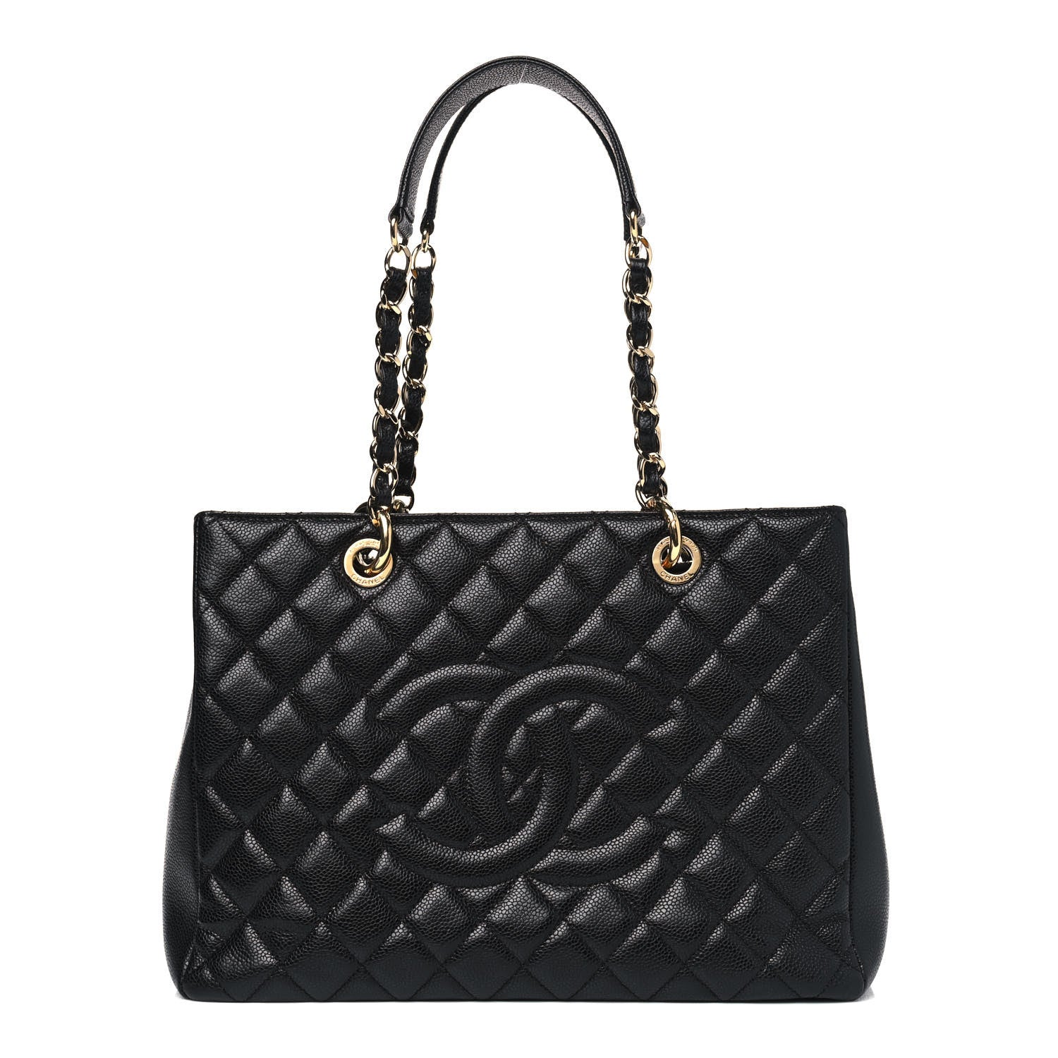 Chanel Caviar Quilted Grand Shopping Tote GST Black 1 of 5