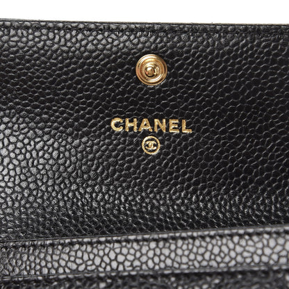 Chanel Caviar Quilted Flap Card Holder Black 6 of 9