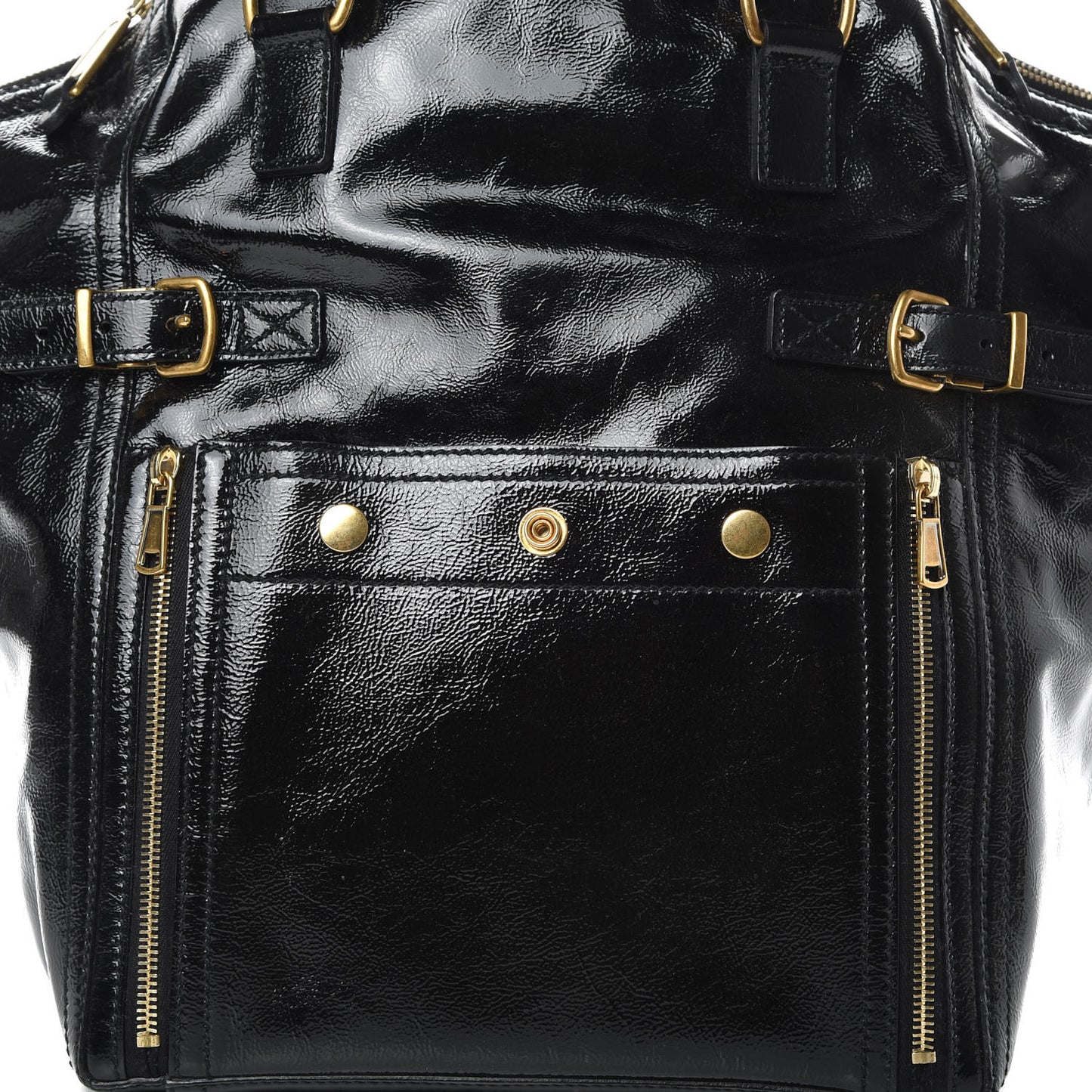 Patent Large Downtown Tote Black