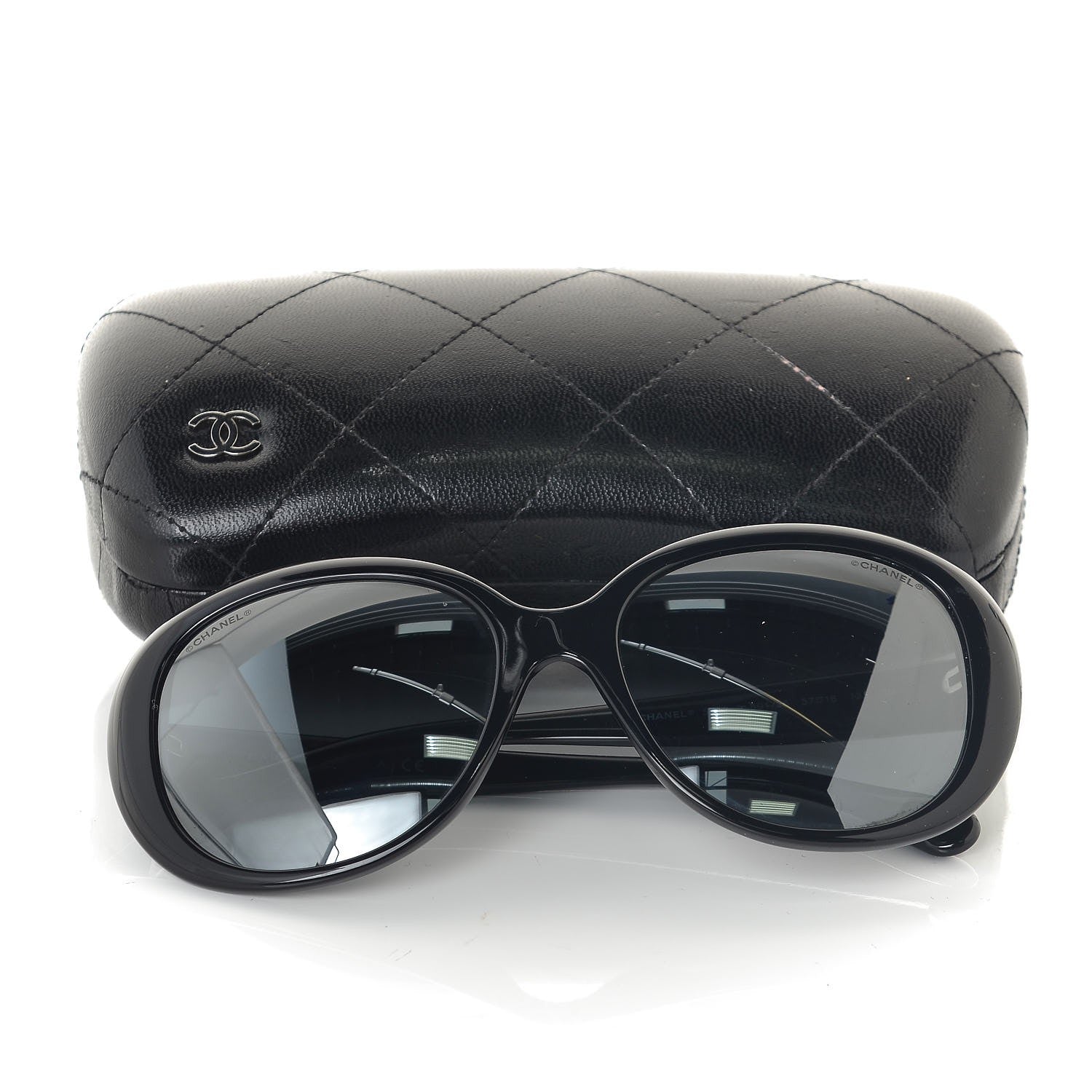 Chanel Signature Oval Sunglasses 5312 Black 8 of 8