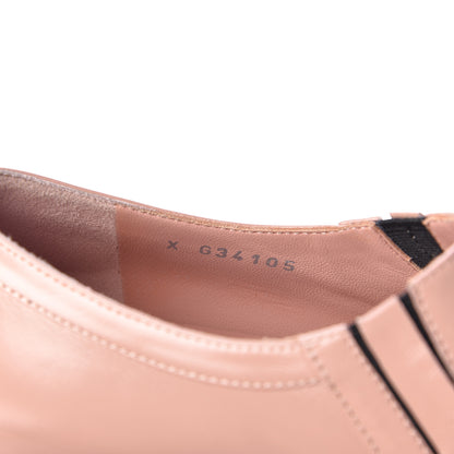 Chanel Glazed Calfskin Logo Slip On Loafers 38 Light Pink 8 of 11