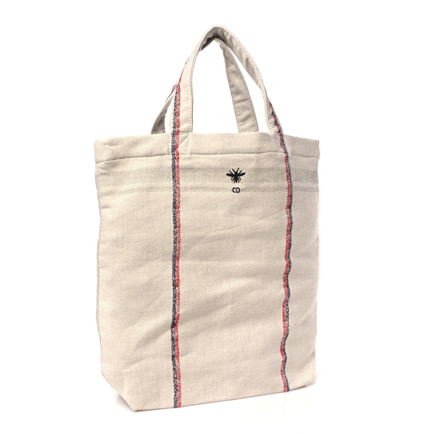 Canvas Union Print Cruise Tote Ivory Black