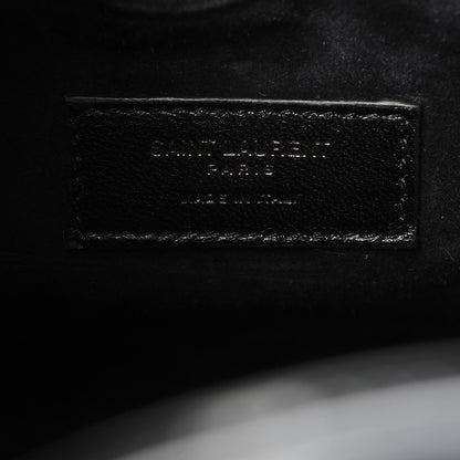 Saint Laurent Ribbed Patent Calfskin Baby Sac De Jour Black 7 of 7