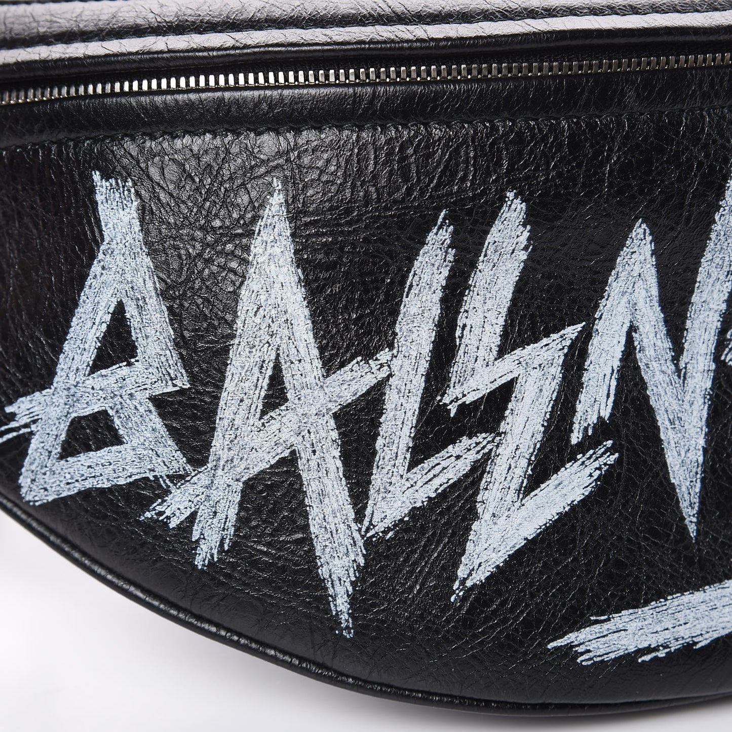 Agneau Arena Graffiti All Over XS Souvenir Belt Bag Black White