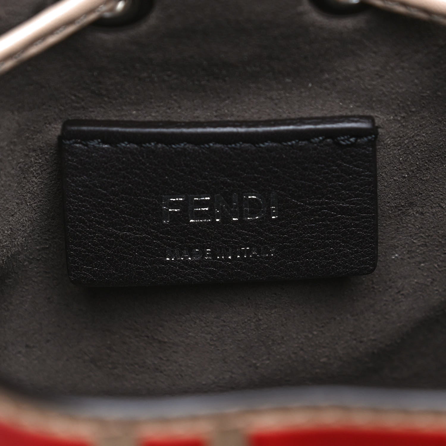 Fendi Vitello Liberty F is Fendi FF Embossed Mini Mon Tresor Bucket Bag Amido Fiamma 7 of 10