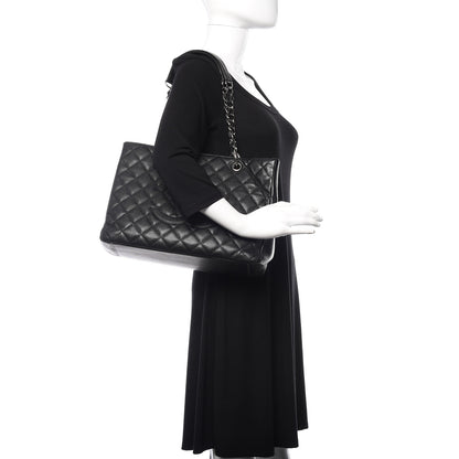 Chanel Caviar Quilted Grand Shopping Tote GST Black 2 of 9