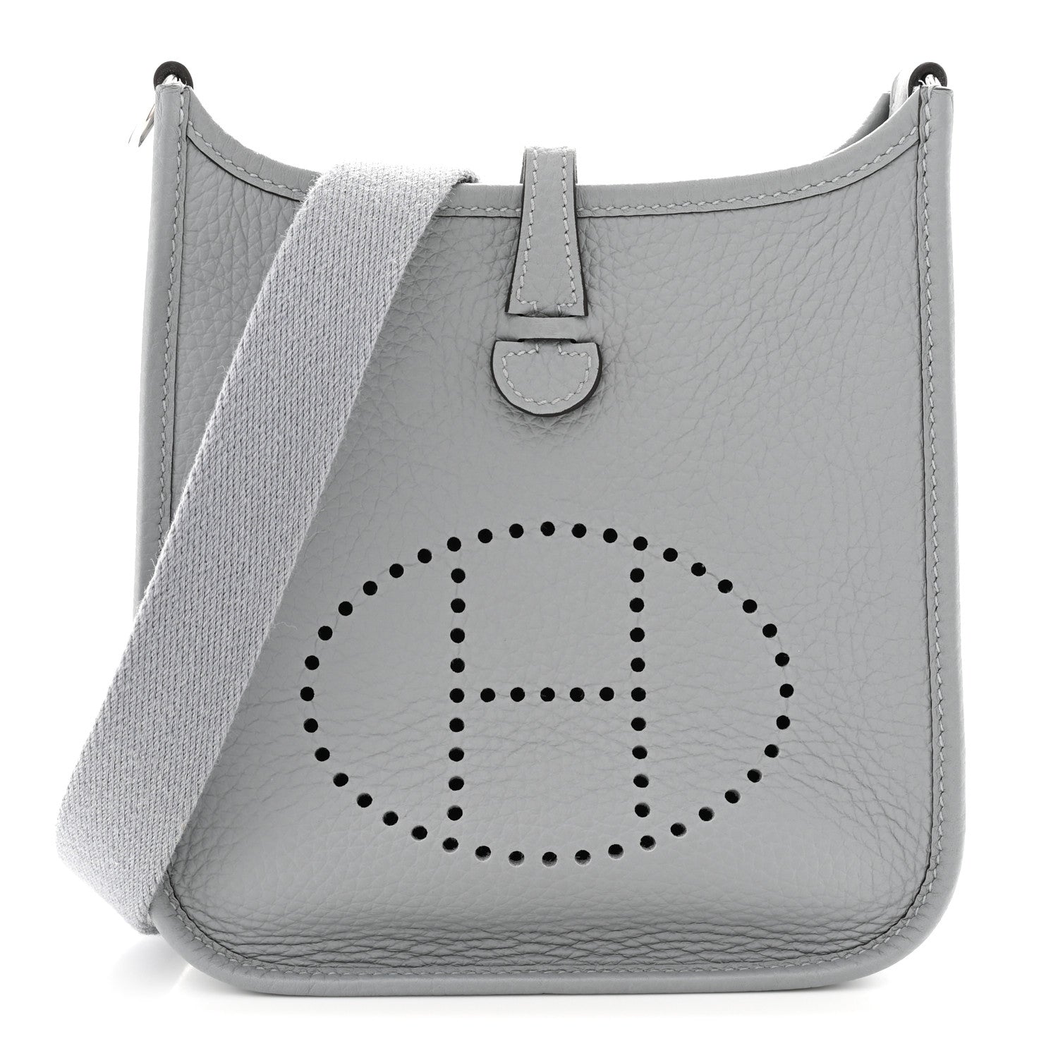 Hermes Taurillon Clemence Evelyne TPM Gris Pantin 1 of 11