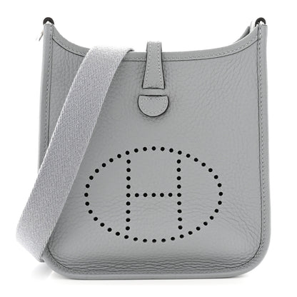 Hermes Taurillon Clemence Evelyne TPM Gris Pantin 1 of 11
